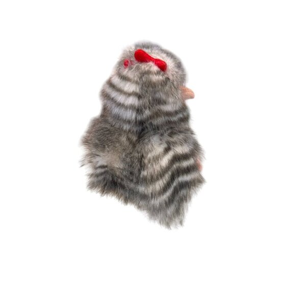 Harbin Furry 9" Striped Plush Chicken - Picture 4 of 12